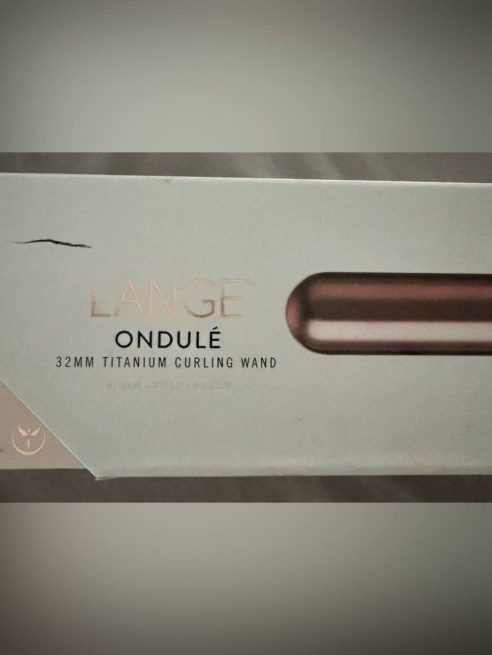 Lange Ondulé 32mm Titanium Curling Wand - Rose
